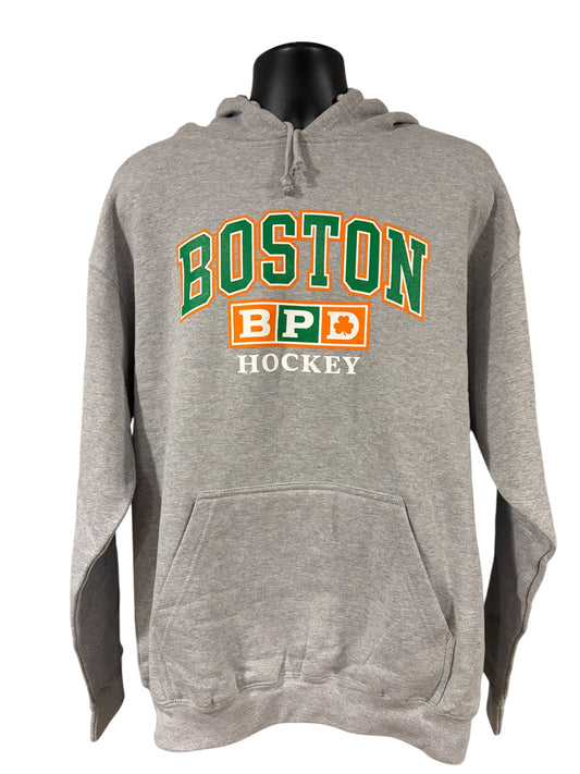 Irish Boston PD Hockey Hoodie in Grey