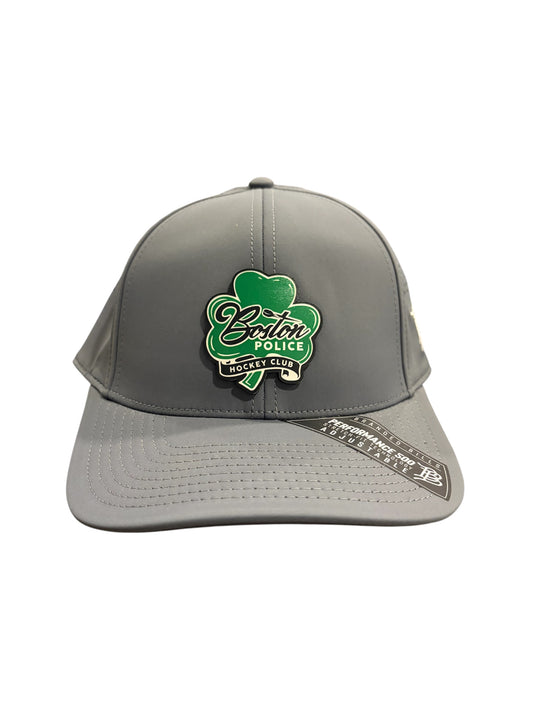 Branded Bills Curved Grey Boston Police Hockey Club Shamrock Hat