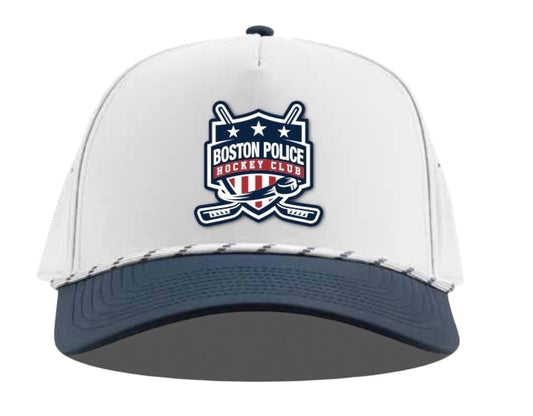 Branded Bills Curved BPD Hockey Club Stars and Stripes White Rope Hat