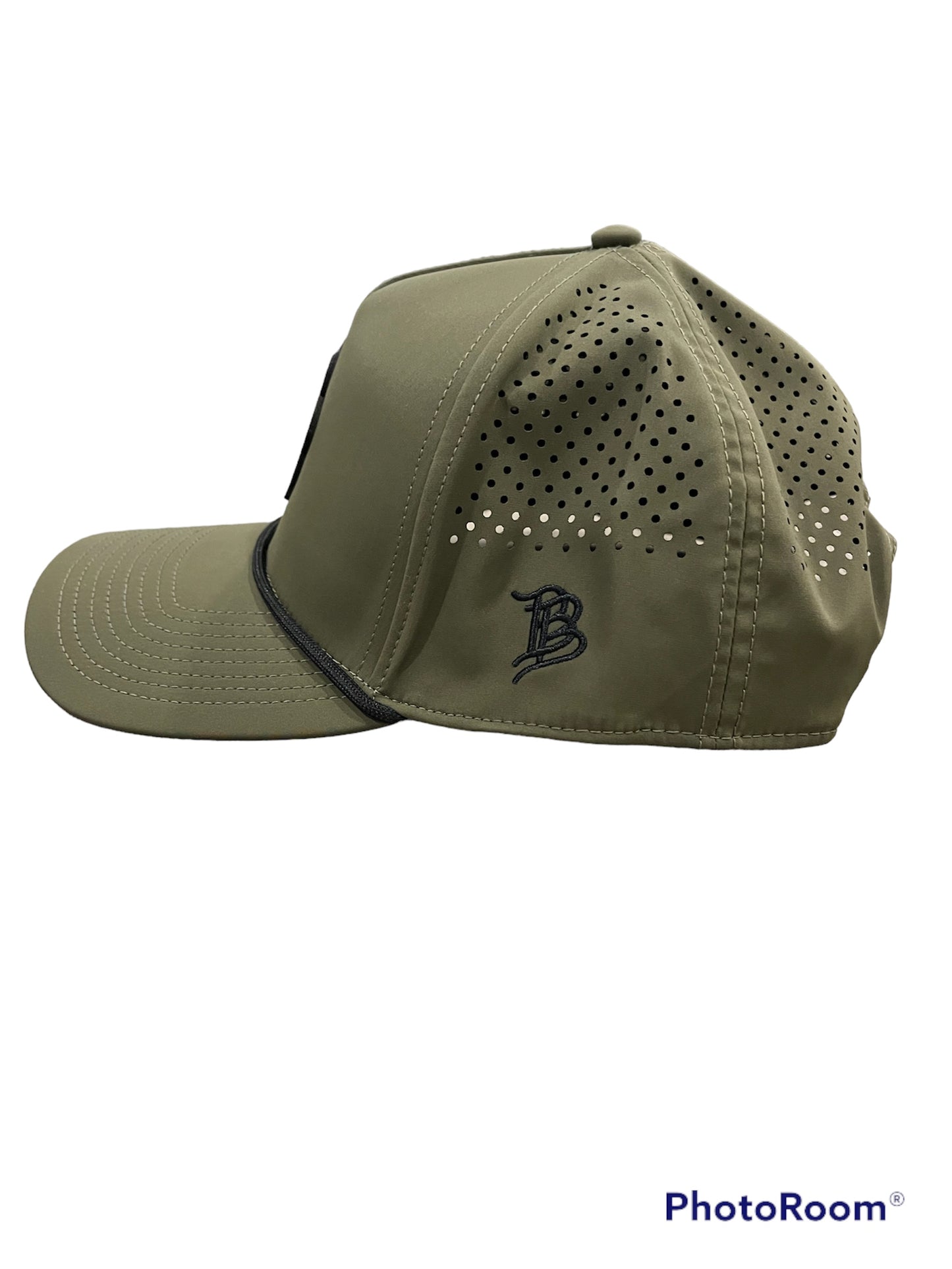 Branded Bills Curved Green Hockey Club Leather Shamrock Rope Hat