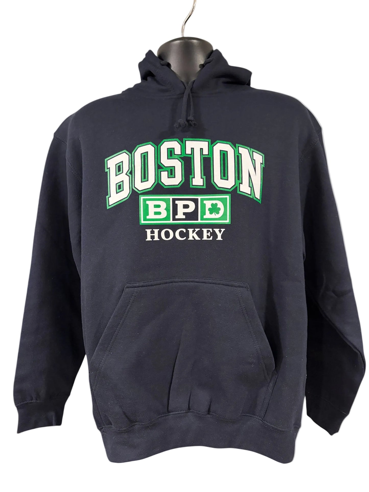 Boston PD Hockey Hoodie in Navy Blue
