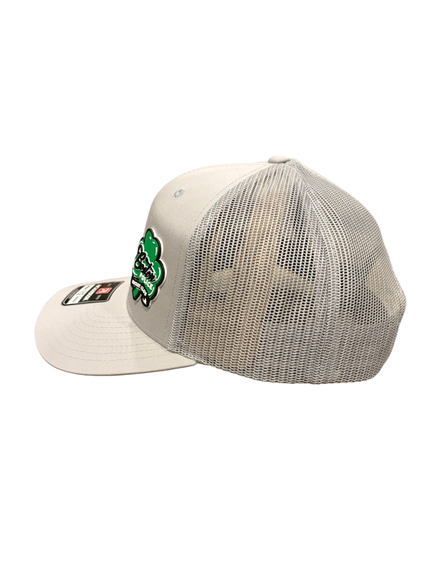 Boston Police Hockey Club Shamrock Grey Trucker Hat