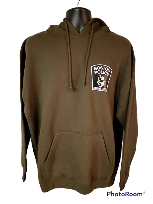 RESTOCK ALERT!  Back by Popular Demand:  Boston Police K9 hoodie