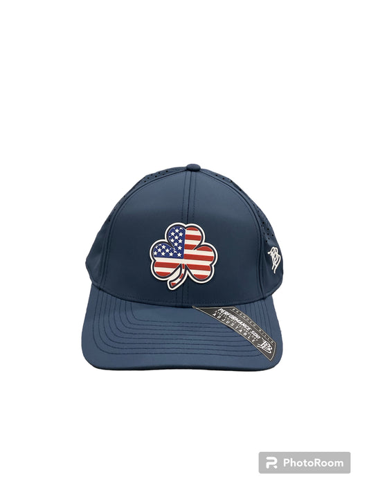 Branded Bills Curved Blue USA Shamrock Hat