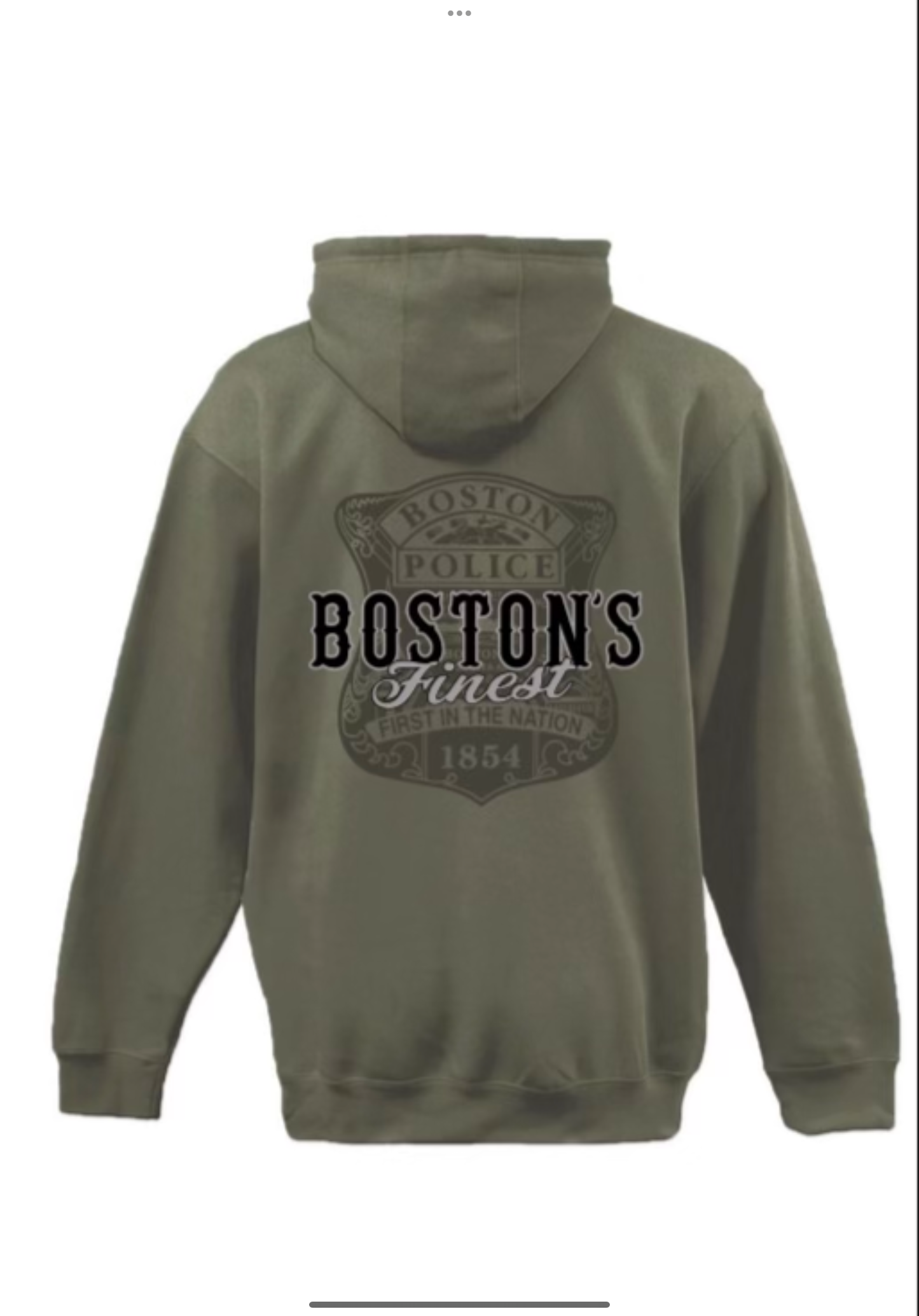 BPD Boston's Finest Badge hoodie