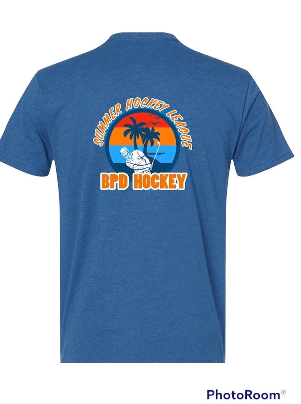 Last Call: Limited Sizes Remaining!   Boston PD Summer Hockey short sleeve shirt