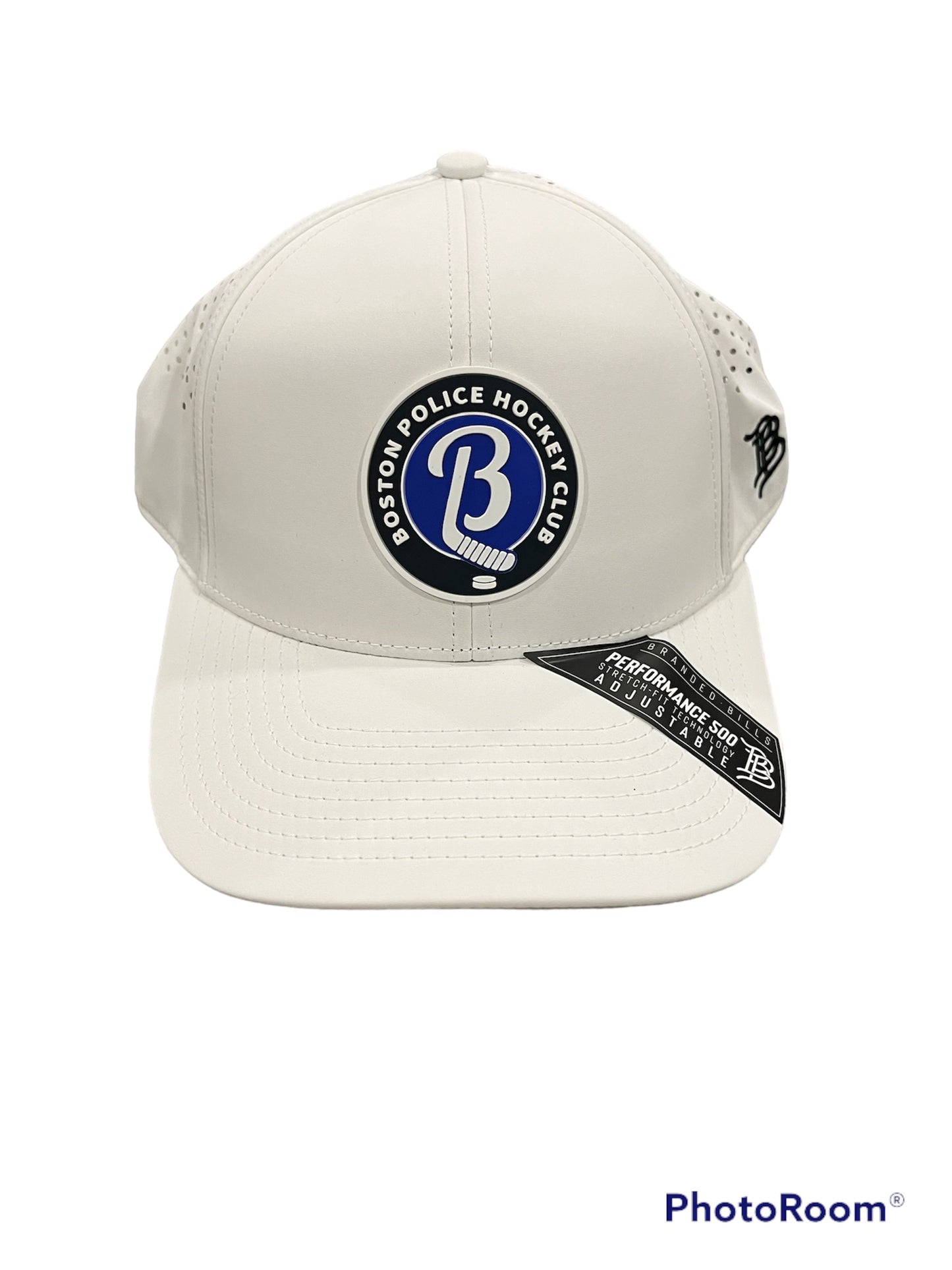 Branded Bills Curved White Boston Police Hockey Club Hat