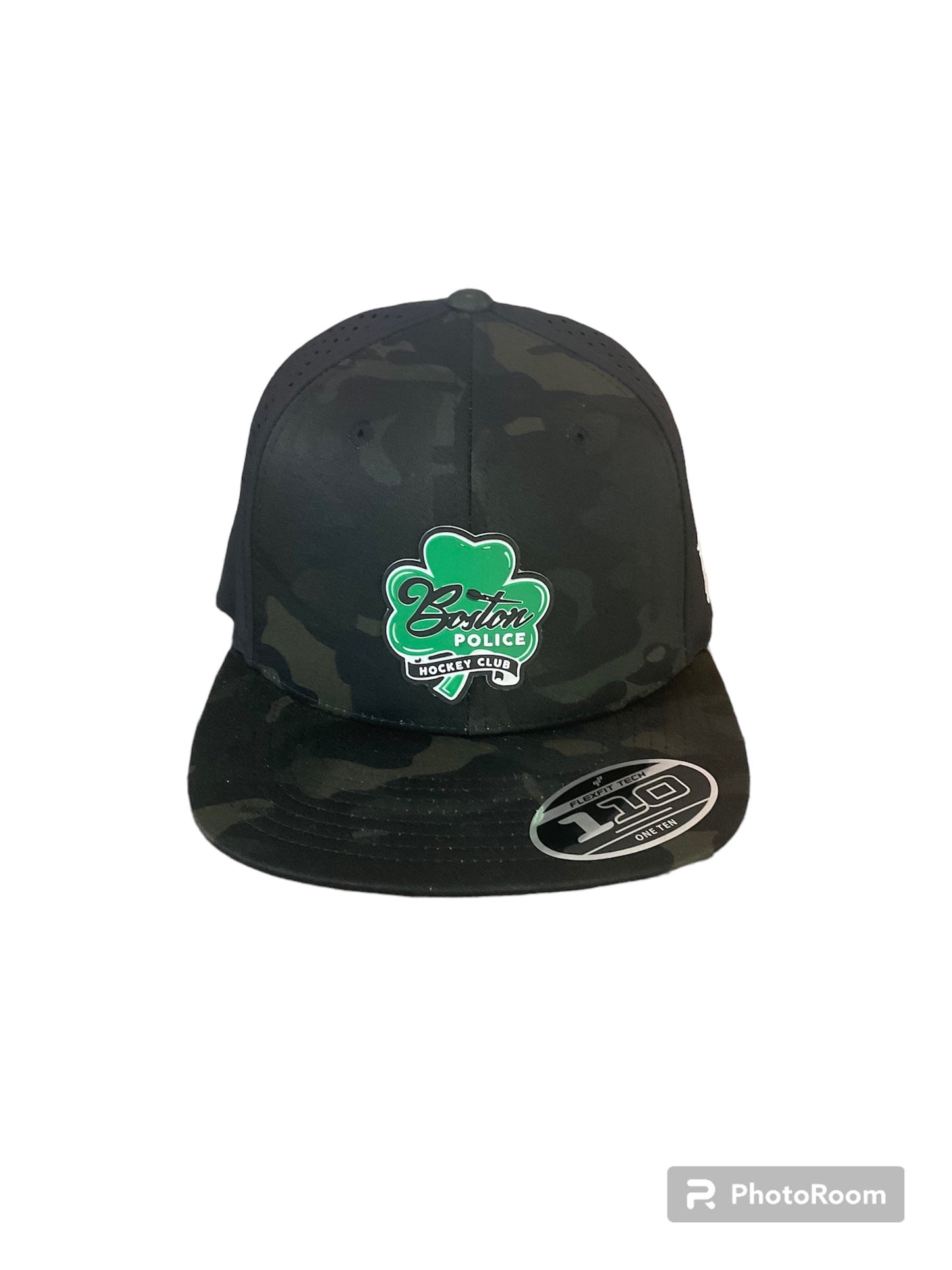 Branded Bills Flat Camo Hockey Club Shamrock Hat
