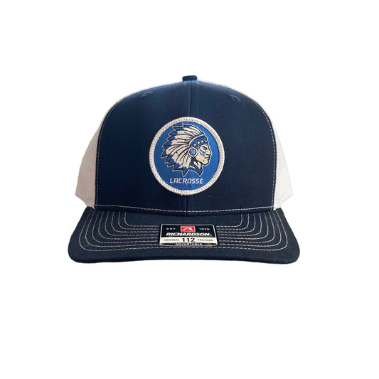 Navy Blue and White Braintree Lacrosse hat