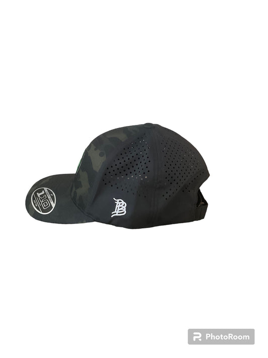 Branded Bills Curved Camo Hockey Club Shamrock Hat