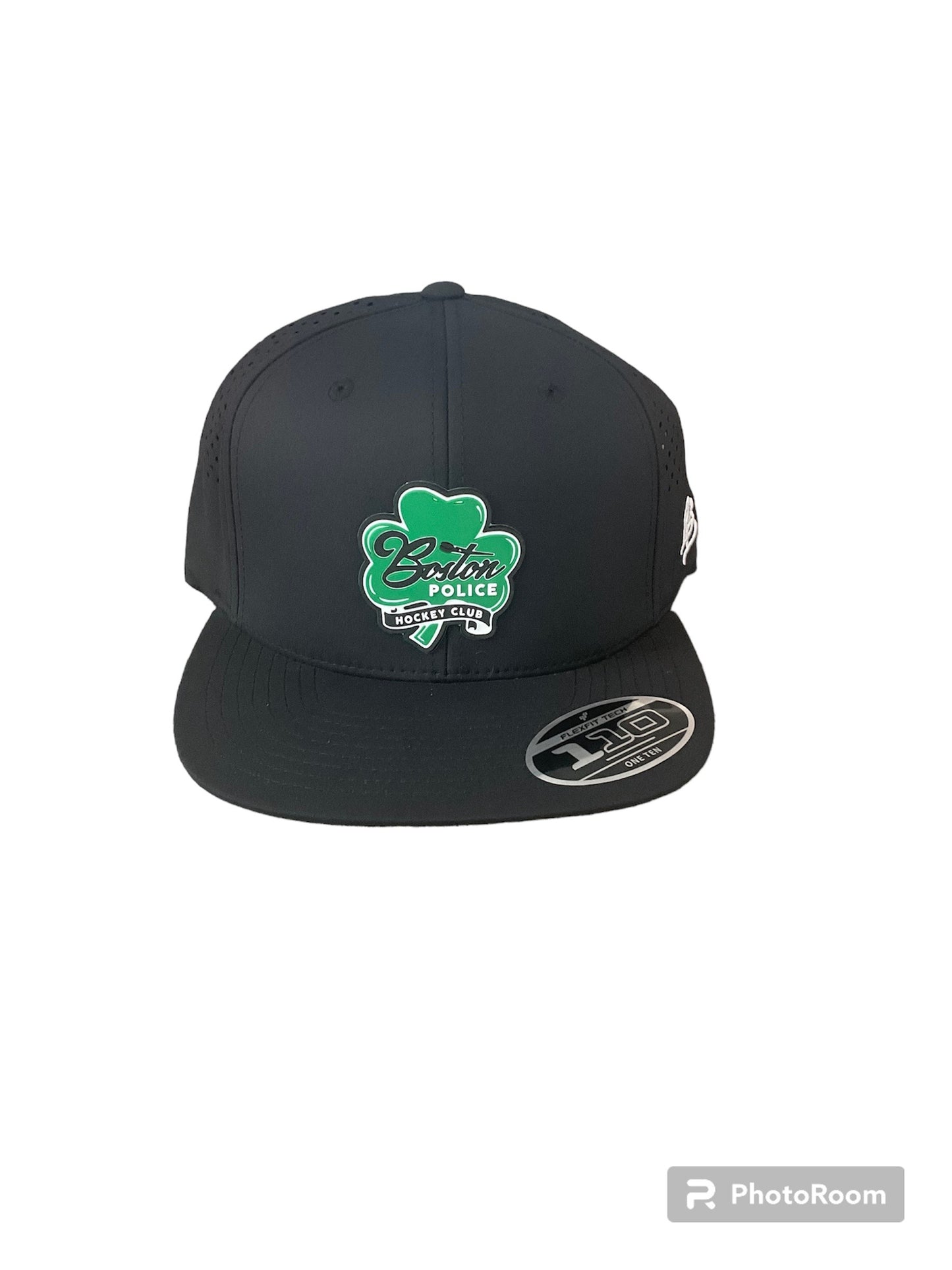 Branded Bills Flat Black Hockey Club Shamrock Hat